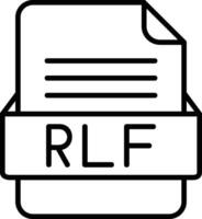 rf Datei Format Linie Symbol vektor