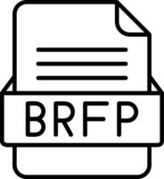 brep Datei Format Linie Symbol vektor