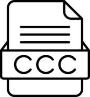 ccc Datei Format Linie Symbol vektor