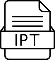 ipt Datei Format Linie Symbol vektor