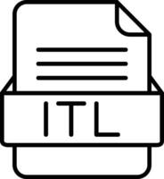 itl Datei Format Linie Symbol vektor