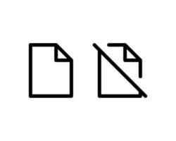 Dokumentsymbol. Datei, Textdokument, ein Blatt Papierdokument. Symbol für moderne Websites und mobile App-UI-Designs vektor