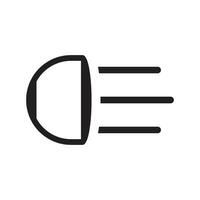 Auto Licht Symbol vektor