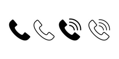 ring upp ikon symbol vektor. telefon tecken och symbol. telefon ikon. Kontakt oss symbol vektor