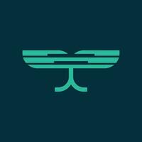 Flügel Logo Design Element Vektor mit kreativ Konzept