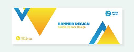 Vektor Gradient Design minimal Banner Vorlage Banner zum Geschäft Unternehmen