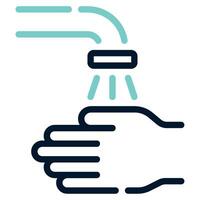 Hand Waschen Symbol Illustration vektor