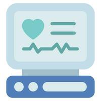 ekg Maschine Symbol Illustration, zum Netz, Anwendung, Infografik, usw vektor