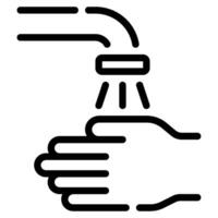 Hand Waschen Symbol Illustration vektor