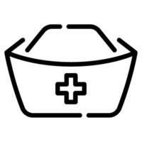 Krankenschwester Deckel Symbol Illustration, zum Netz, Anwendung, Infografik, usw vektor