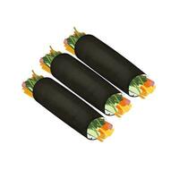 illustration logotyp för majak gimbap eller små kimbap vektor