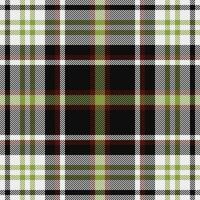 Textur Textil- Tartan von nahtlos Vektor prüfen mit ein Muster Stoff Plaid Hintergrund.