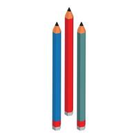 isometrisch Bleistifte Symbol vektor