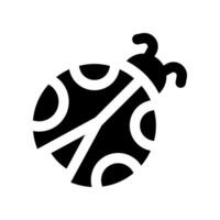 Marienkäfer solide Symbol. Vektor Symbol zum Ihre Webseite, Handy, Mobiltelefon, Präsentation, und Logo Design.