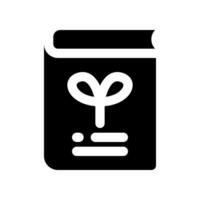 Öko Buch solide Symbol. Vektor Symbol zum Ihre Webseite, Handy, Mobiltelefon, Präsentation, und Logo Design.