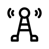 Signal Turm Linie Symbol. Vektor Symbol zum Ihre Webseite, Handy, Mobiltelefon, Präsentation, und Logo Design.