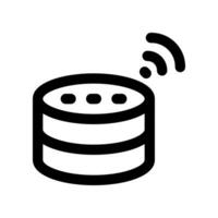 Server Linie Symbol. Vektor Symbol zum Ihre Webseite, Handy, Mobiltelefon, Präsentation, und Logo Design.