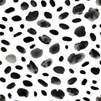 Polka Punkt Leopard nahtlos Muster Textur Hand gezeichnet Gemälde Illustration vektor