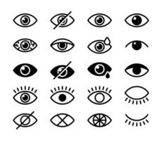 Mensch Auge Symbol. Sammlung Mensch Auge Vektor. vektor