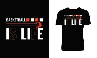 Basketball Sport t Hemd Design. vektor