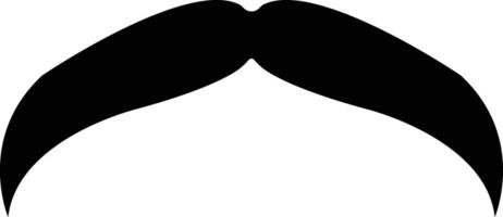 mustasch. svart silhuett av vuxen man mustascher. symbol av far dag. vektor illustration. mustasch för män ansikte