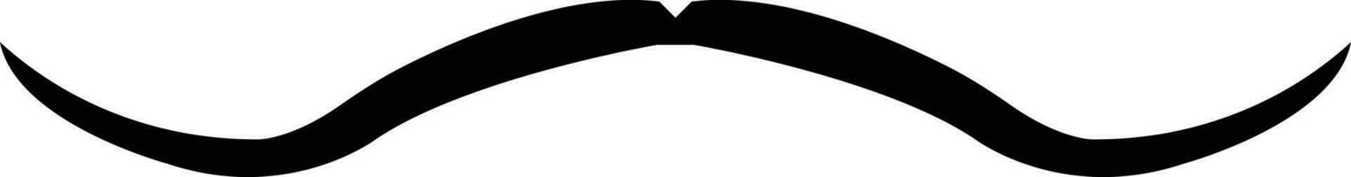 mustasch. svart silhuett av vuxen man mustascher. symbol av far dag. vektor illustration. mustasch för män ansikte