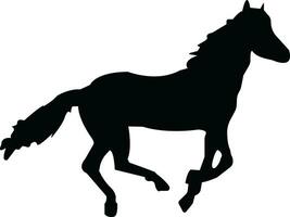 Pferd Tier Silhouette schwarz Symbol eben Design Element Vektor Illustration