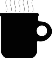 te eller kaffe kopp eller råna silhuett vektor