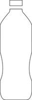 plast flaska vektor illustration, linje stil ikon