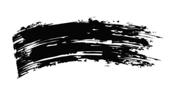 Grunge Abzeichen Bürste Vektor Design Illustration. Grunge Farbe Bürste Design konzeptionell. abstrakt schwarz Bürste Schlaganfall. schwarz Grunge Bürsten. Spritzen.