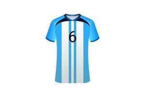 Argentinien Fußball Fußball Mannschaft Mitglied Jersey vektor