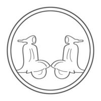 das Roller Vektor Logo Design