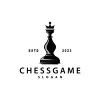Schach Spiel Logo einfach Schach Stück Design minimalistisch Silhouette Illustration vektor