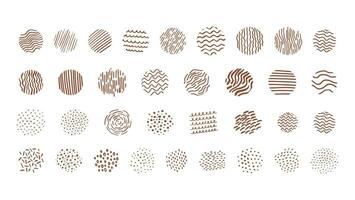organische Vektor abstrakte Texturen, Wellen, Punkte, Linien, Formen.