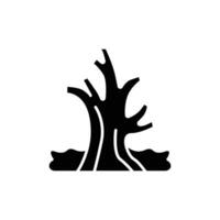 Baum Symbol. solide Symbol vektor