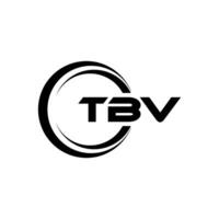 tbv brev logotyp design, inspiration för en unik identitet. modern elegans och kreativ design. vattenmärke din Framgång med de slående detta logotyp. vektor