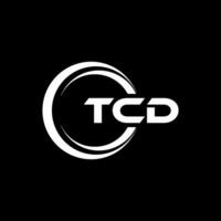 tcd Brief Logo Design, Inspiration zum ein einzigartig Identität. modern Eleganz und kreativ Design. Wasserzeichen Ihre Erfolg mit das auffällig diese Logo. vektor