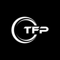 tfp brev logotyp design, inspiration för en unik identitet. modern elegans och kreativ design. vattenmärke din Framgång med de slående detta logotyp. vektor