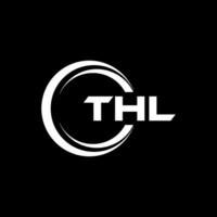 thl brev logotyp design, inspiration för en unik identitet. modern elegans och kreativ design. vattenmärke din Framgång med de slående detta logotyp. vektor