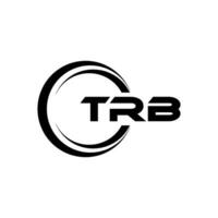 trb brev logotyp design, inspiration för en unik identitet. modern elegans och kreativ design. vattenmärke din Framgång med de slående detta logotyp. vektor