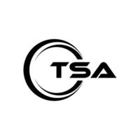 tsa Brief Logo Design, Inspiration zum ein einzigartig Identität. modern Eleganz und kreativ Design. Wasserzeichen Ihre Erfolg mit das auffällig diese Logo. vektor