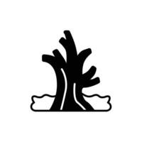 Baum Symbol. Glyphe Symbol vektor