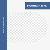 Mountainbike helth life Rabatt Poster Social Media Vorlage blau einfach minimalistisch vektor