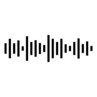 audio meddelande Vinka. röst meddelande Vinka. frekvens musik symbol. pulserande linje vektor