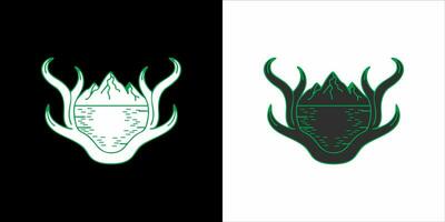två annorlunda logotyper för en brand myra och en skalle vektor