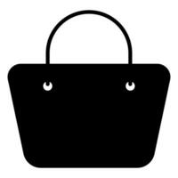 Einkaufen Tasche. Glyphe Einkaufen Tasche. vektor