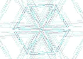hexagonal linjär form abstrakt trogen tech bakgrund vektor