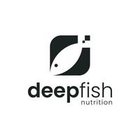 Fisch Logo ist perfekt zum ein Ernährung Unternehmen vektor