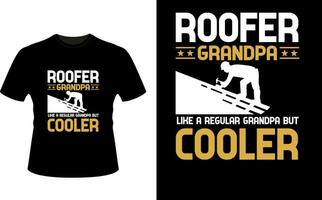 roffer Opa mögen ein regulär Opa aber Kühler oder Großvater T-Shirt Design oder Großvater Tag t Hemd Design vektor