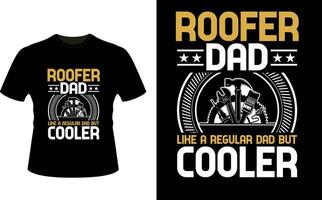 roffer pappa tycka om en regelbunden pappa men kylare eller pappa pappa tshirt design eller far dag t skjorta design vektor
